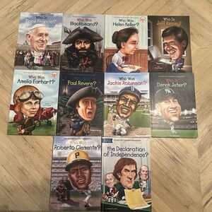 Lot of 10 Who Is Kids Books